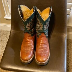 Justin Crepe Sole Cowboy Boots - Brown - 10D